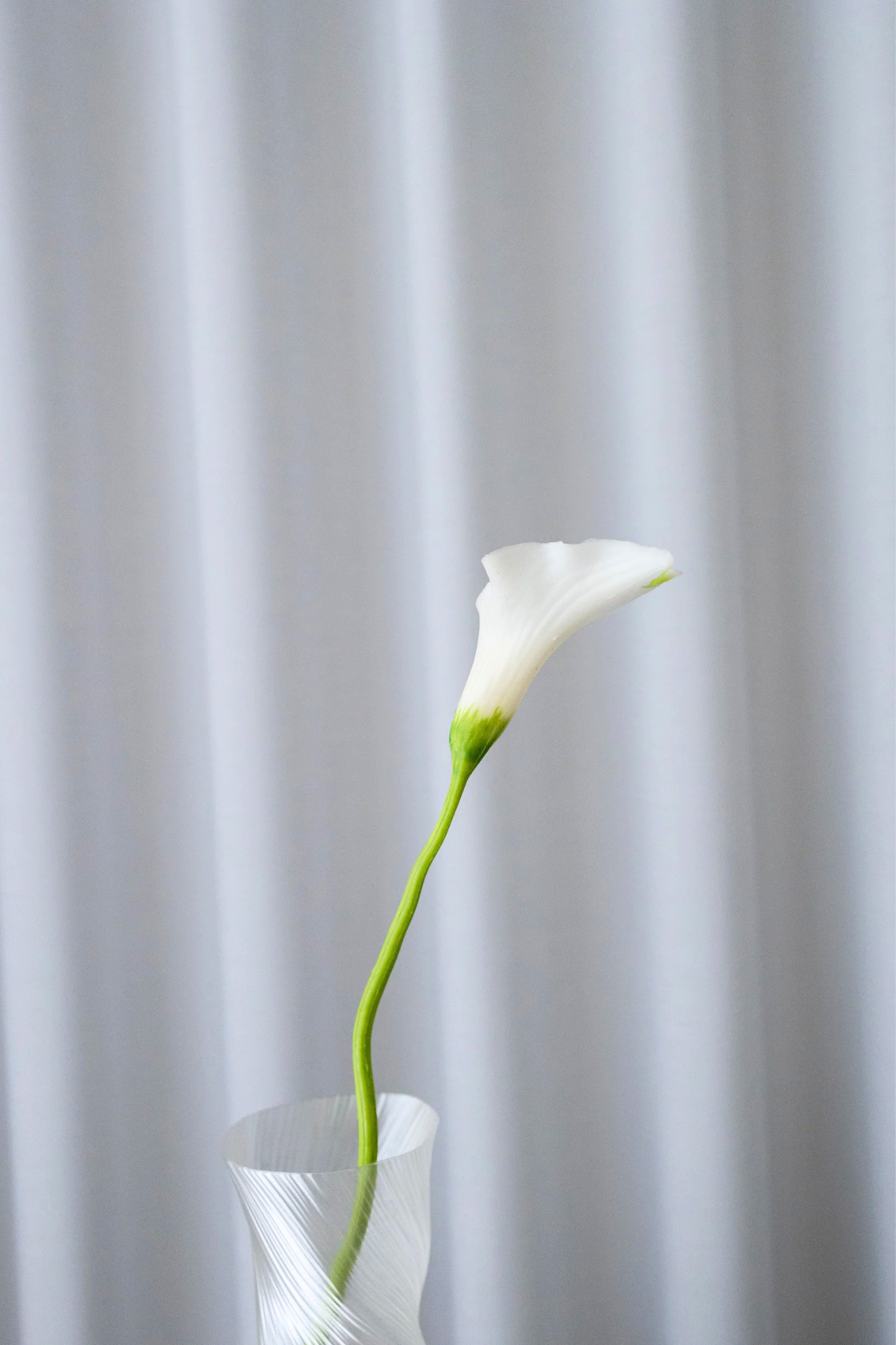 Kunstig Calla lilje - hvid